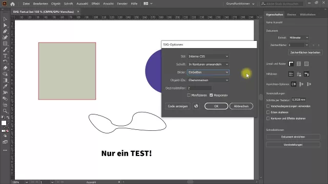 SVG exportieren (optimiert für Websites) – Illustrator-Tutorial