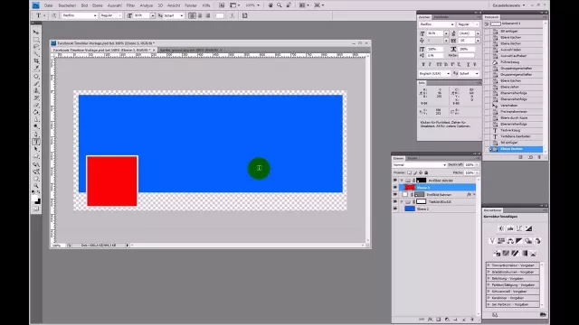 Photoshop Vorlage für Facebook Chronik 2014, 2015 (Timeline Template)