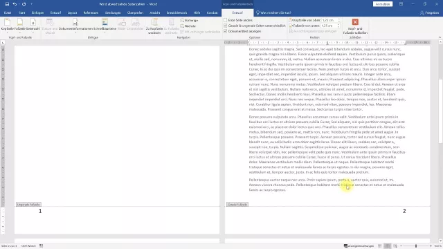 Seitenzahlen abwechselnd links und rechts – Word-Tutorial