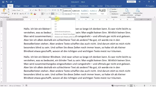 Zeilenabstand anpassen und optimieren – Word-Tutorial