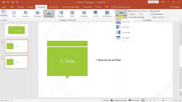 Folien-Übergänge – PowerPoint-Tutorial