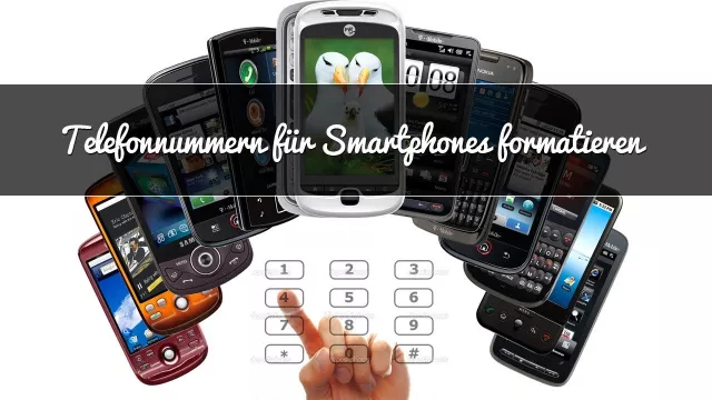 Telefonnummern auf Websites für Smartphones formatieren/optimieren