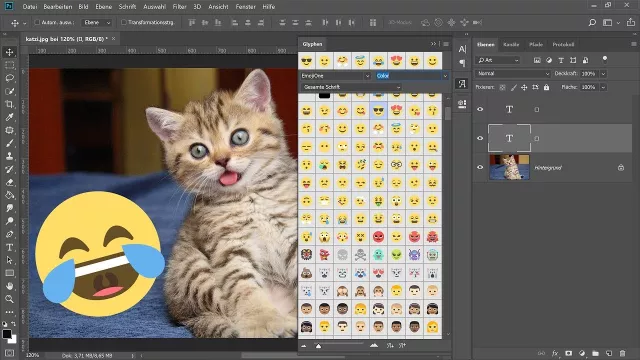 Emojis, Emoticons und Smileys als Vektor-Schriftart verwenden – Photoshop-Tutorial