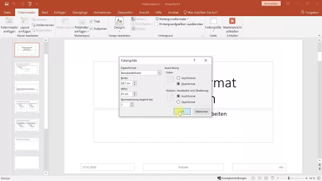 Foliengröße ändern – PowerPoint-Tutorial