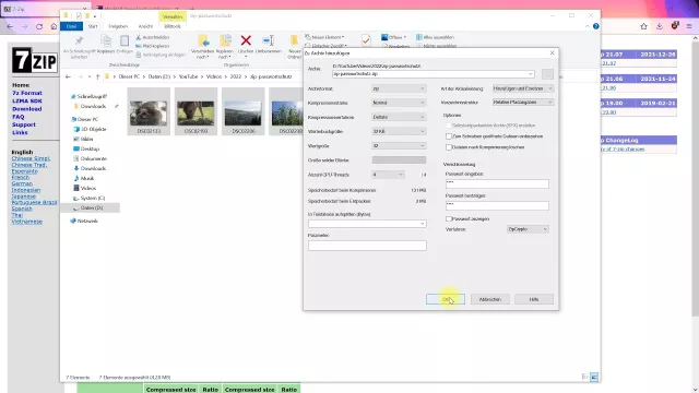 ZIP-Datei mit Passwortschutz erstellen – Windows-Tutorial