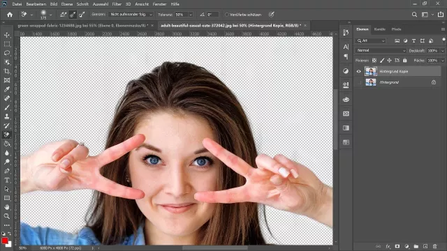 Hintergrund-Radiergummi-Werkzeug: Hintergrund entfernen und Objekt freistellen – Photoshop-Tutorial