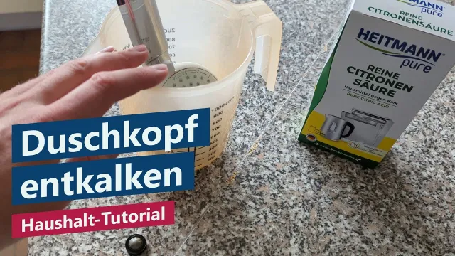 Duschkopf entkalken und reinigen mit Hausmitteln – Tutorial, Anleitung