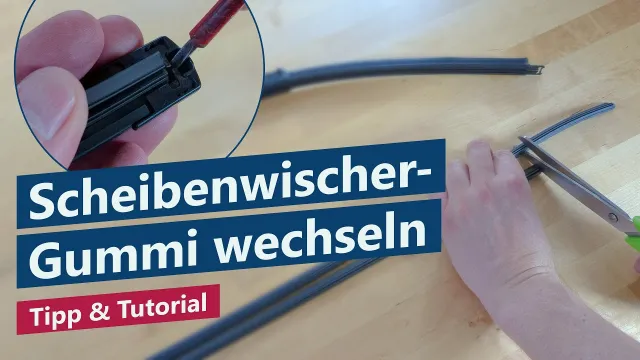Scheibenwischer-Gummi wechseln (statt komplettes Wischerblatt zu tauschen) – Einfaches Tutorial