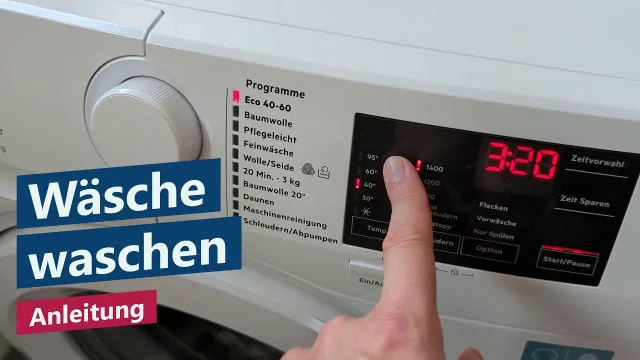 Wäsche waschen Anleitung für Anfänger – Die schnelle Wäsche für Zwischendurch (Einfaches Tutorial)