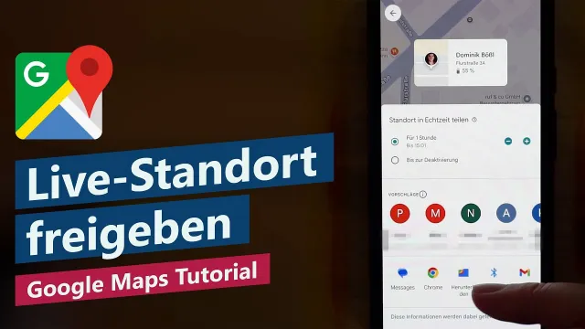 Google Maps Echtzeitstandort teilen – Live-Standort & GPS-Koordinaten einfach freigeben
