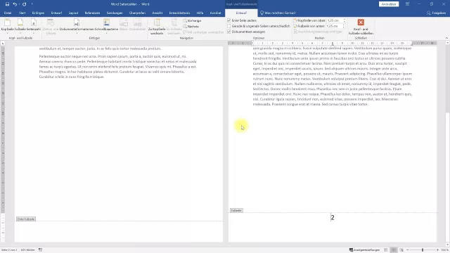 Seitenzahlen ab Seite 2 – Word-Tutorial