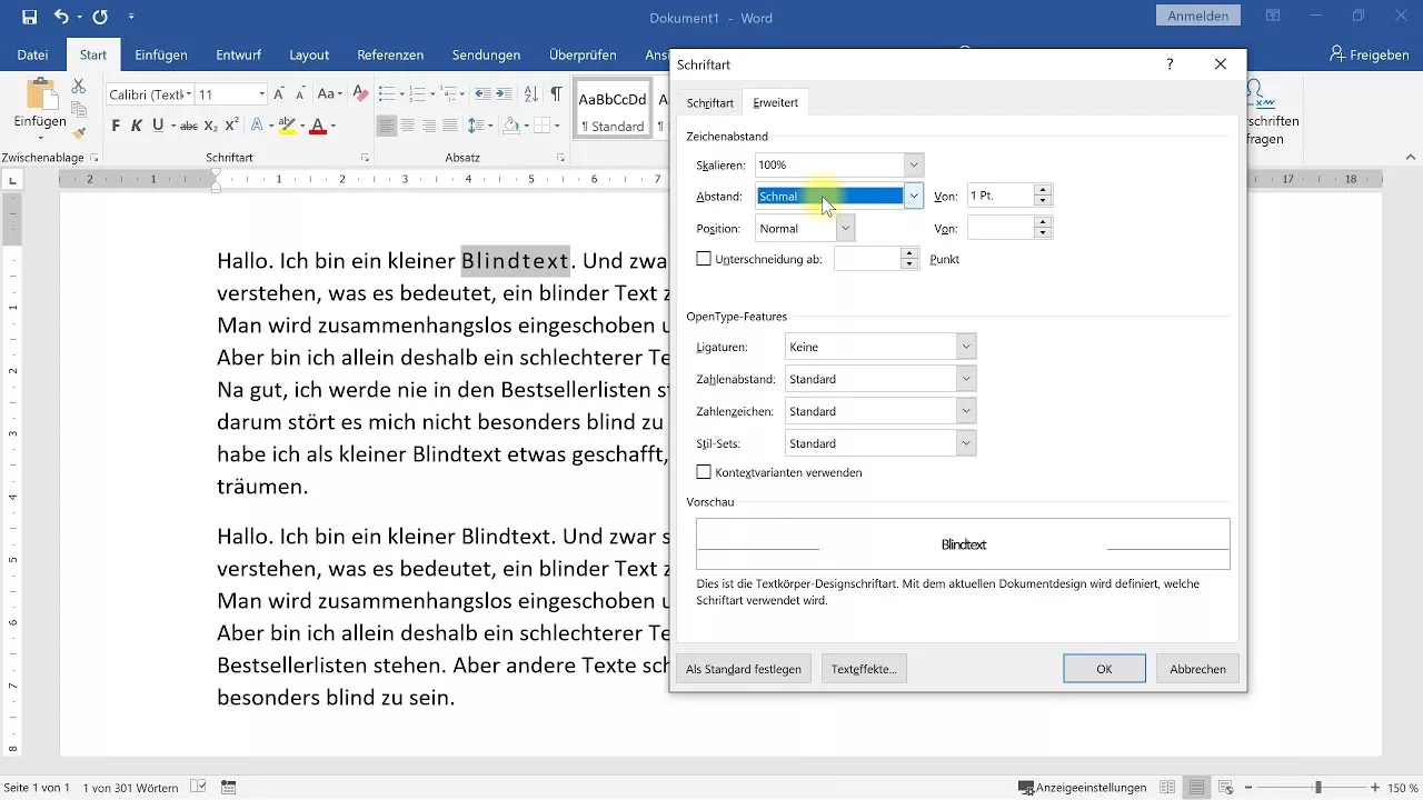 Zeichenabstand verändern (Buchstabenabstand verkleinern oder vergrößern) – Word-Tutorial