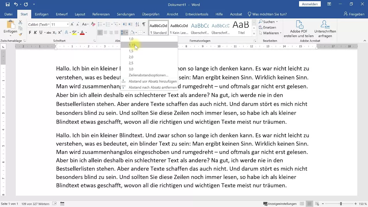 Zeilenabstand anpassen und optimieren – Word-Tutorial