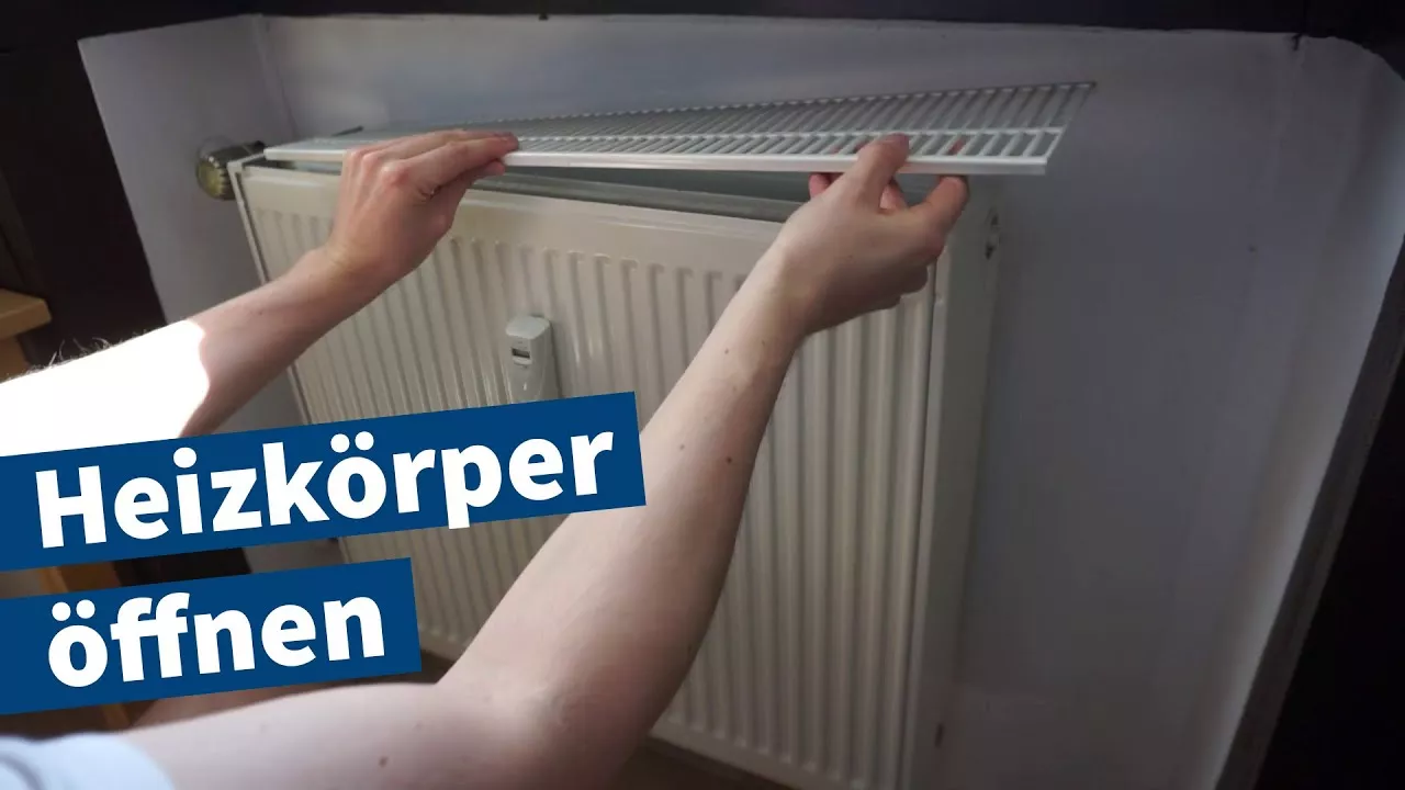 Heizkörper öffnen (Heizungsgitter entfernen, Abdeckung abnehmen) – Tutorial, Anleitung