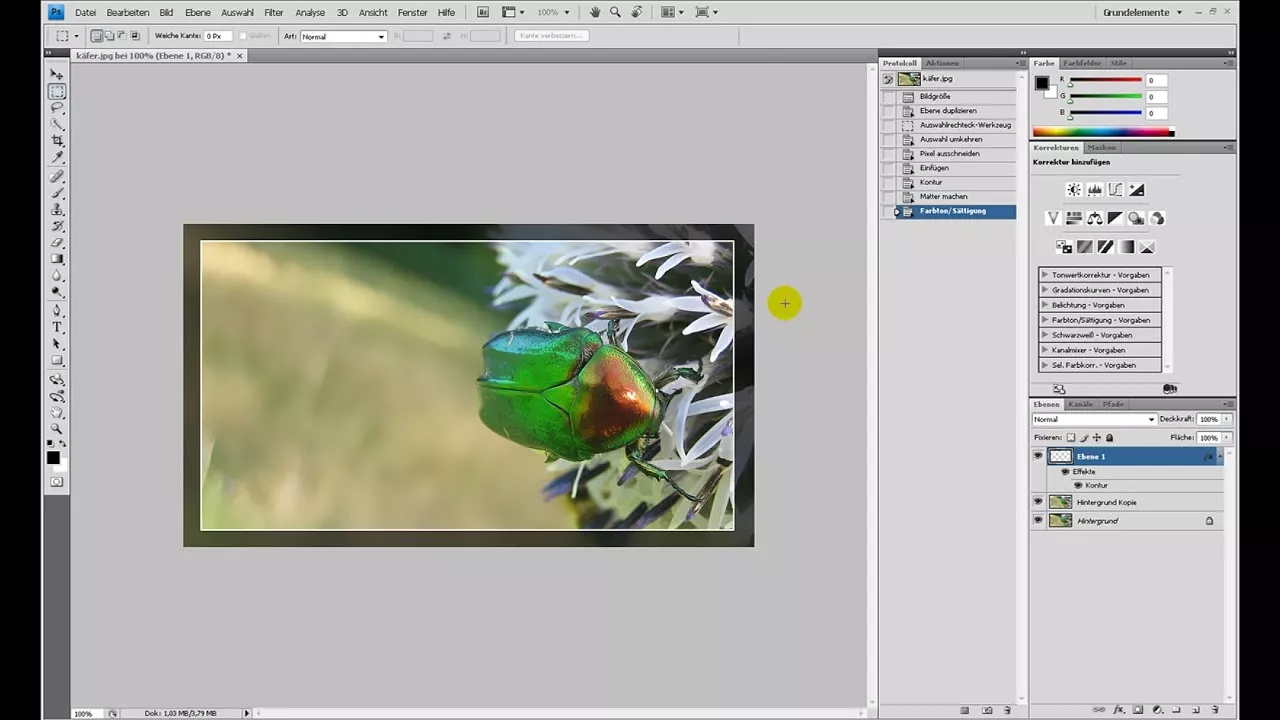 Einfache Rahmen – Photoshop-Tutorial