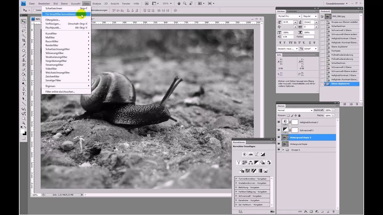 Cooler Farblook: S/W-Bild mit Hochpass – Photoshop-Tutorial