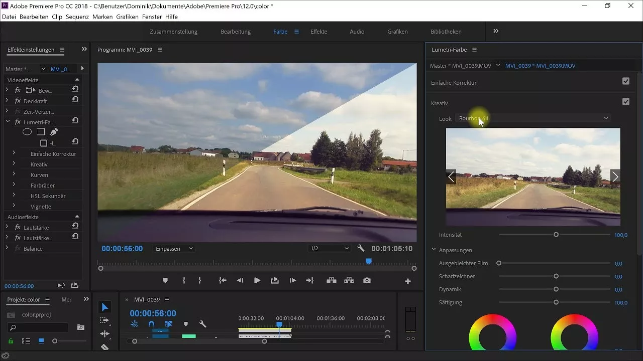 Farbkorrektur (Color Correction) und Farbanpassung (Color Grading) – Premiere-Pro-Tutorial