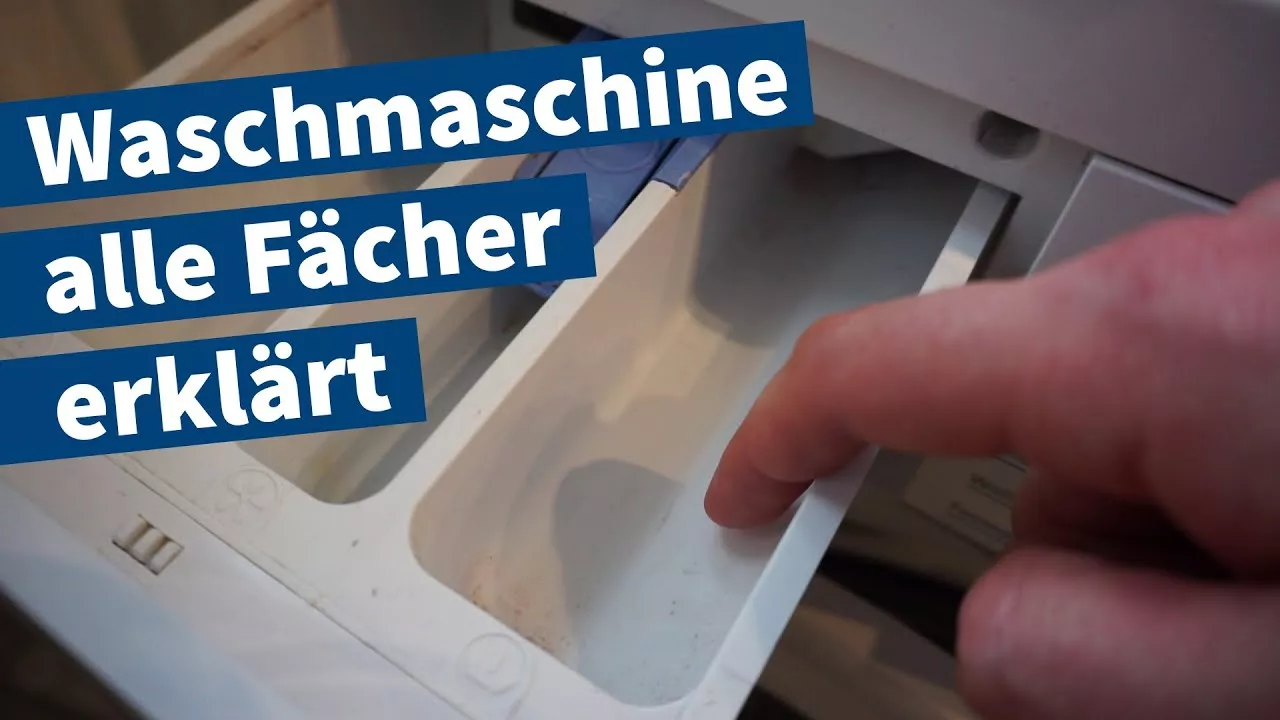 Waschmaschinen-Fächer richtig befüllen mit Waschmittel, Weichspüler und Co – Tutorial, Anleitung