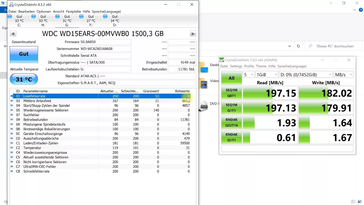 Festplatte oder SSD auf Geschwindigkeit und Fehler überprüfen – Programmvorstellung