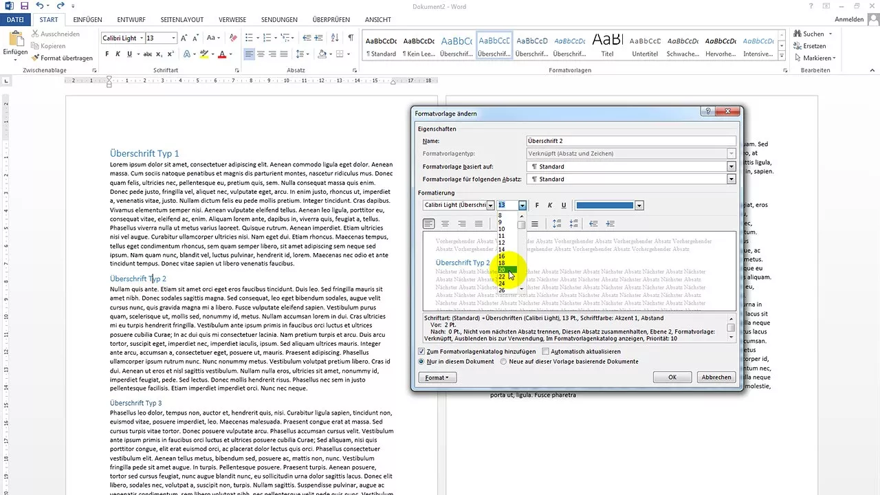 Formatvorlagen verwenden und bearbeiten – Word-Tutorial