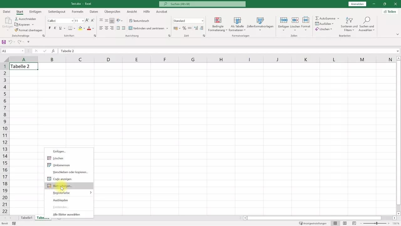 Blattschutz entfernen (Passwort von Tabelle löschen ohne extra Programm) – Excel-Tutorial