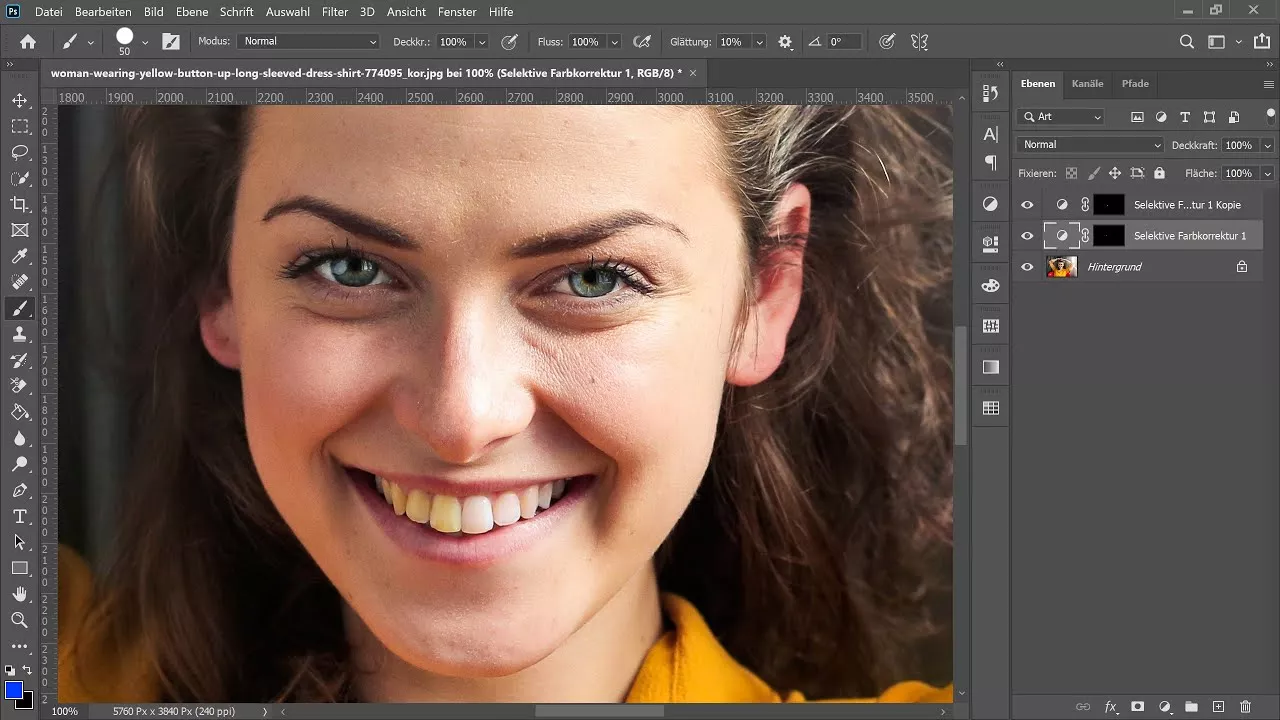 Zähne weißer machen – Photoshop-Tutorial