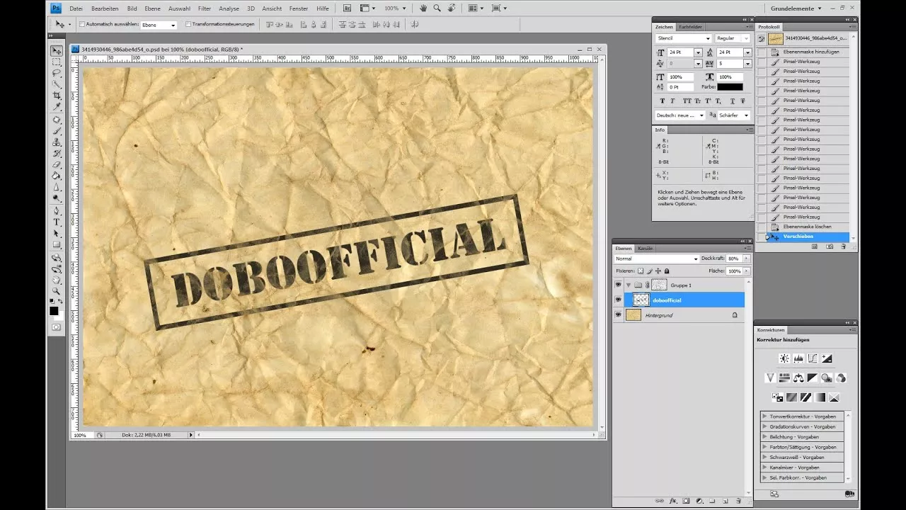 Grunge Stempel-Effekt – Photoshop-Tutorial