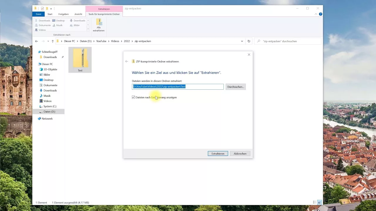 ZIP-Datei entpacken – Windows-Tutorial