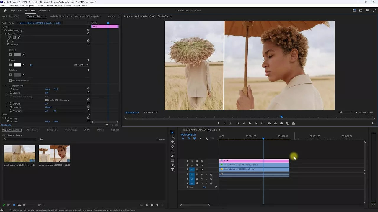Splitscreen erstellen (Split Screen Effekt) – Premiere-Pro-Tutorial