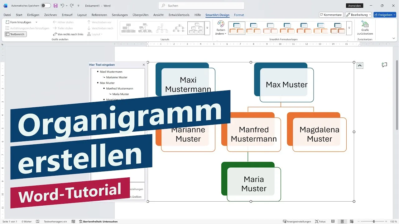 Organigramm erstellen – Word-Tutorial