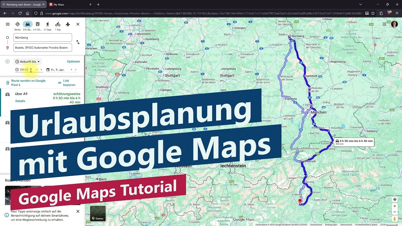 Google Maps: 5 Tipps für perfekte Urlaubsplanung – Google Maps als Vorbereitung am Desktop