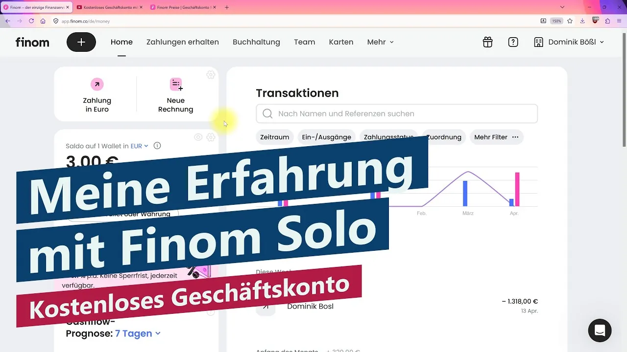 Finom Geschäftskonto Erfahrung – Finom Solo: Kostenfreies Konto für Nebengewerbe und Kleingewerbe