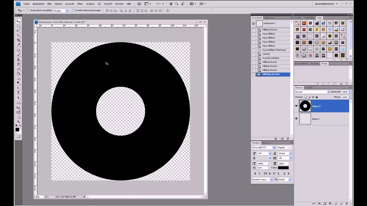 CD-Label erstellen – Photoshop-Tutorial