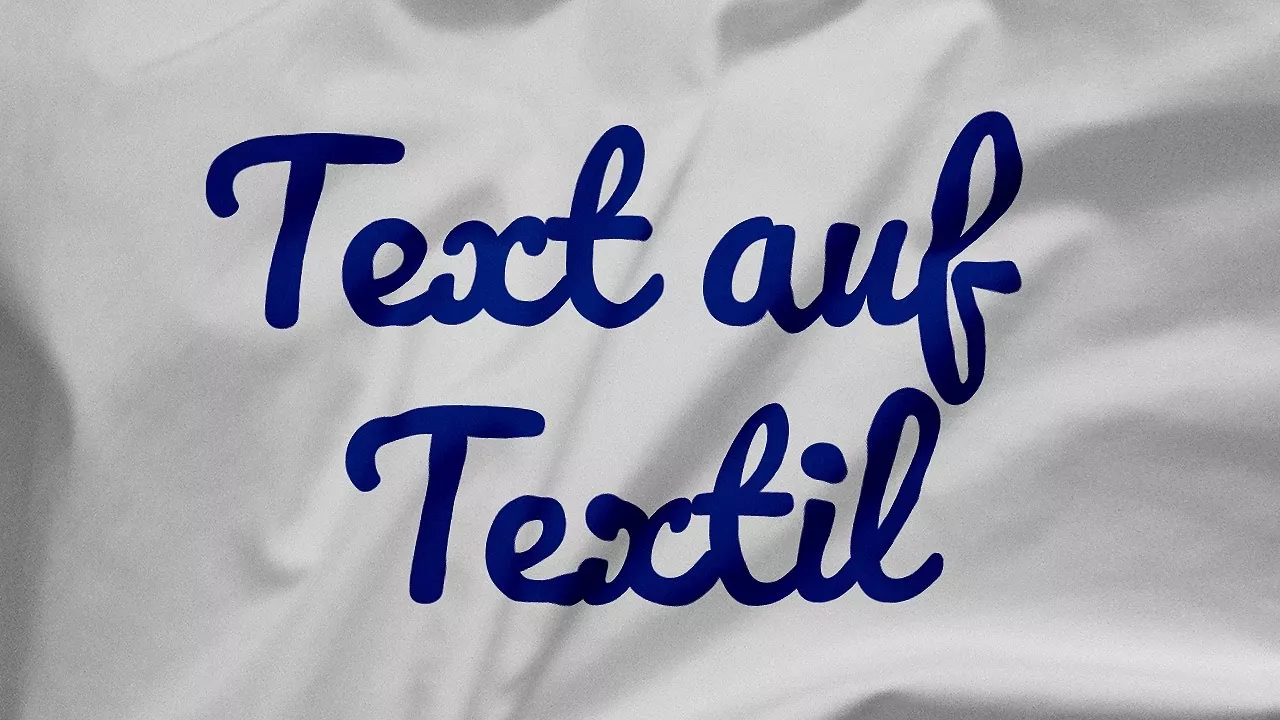 Text realistisch auf Textil/Stoff abbilden – Photoshop-Tutorial