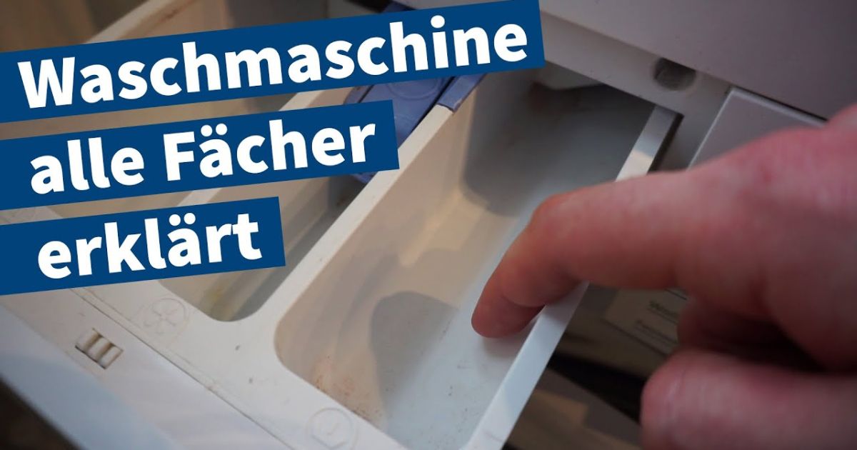 WaschmaschinenFächer richtig befüllen mit Waschmittel, Weichspüler und Co Tutorial, Anleitung